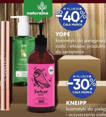 Kosmetyki YOPE kosmetyki do pielęgnacji ciała i włosów, produkty do sprzątania promocja w Super-Pharm