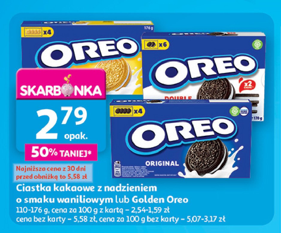 Ciastka double crema Oreo promocja