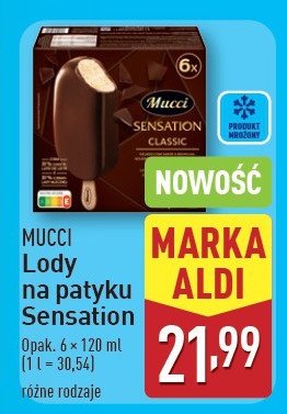 Lody classic Mucci sensation promocja w Aldi