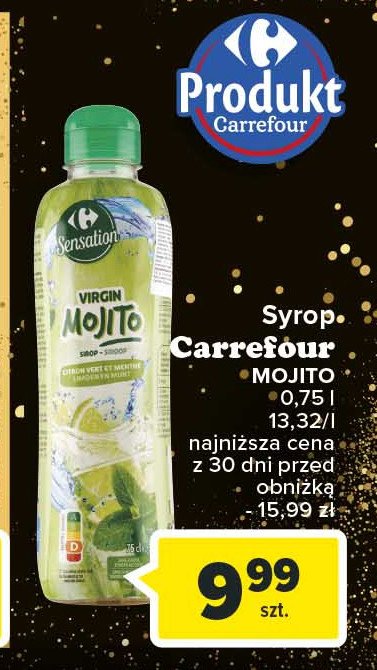 Syrop virgin mojito Carrefour sensation promocja