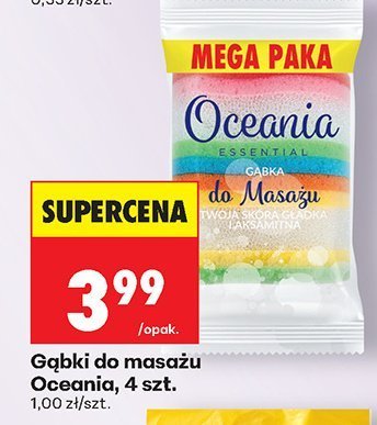 Gąbki do masażu Oceania, 4 szt. promocja w Biedronka