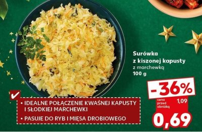 Surówka z kiszonej kapusty z marchewką promocja w Kaufland