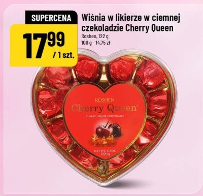 Wiśnia w likierze w ciemnej czekoladzie Cherry Queen  promocja w POLOmarket