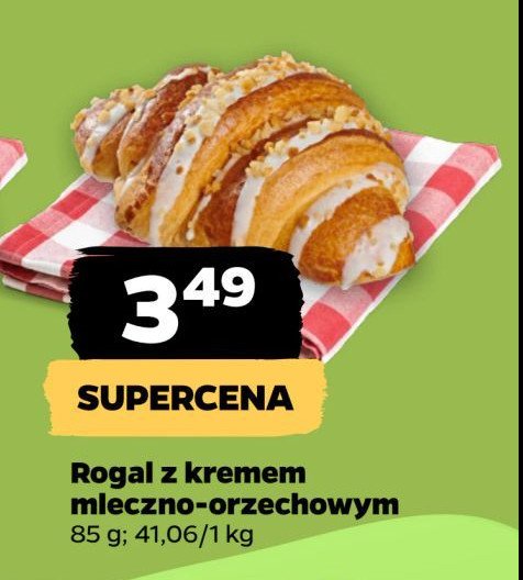 Rogal z kremem mleczno-orzechowym promocja