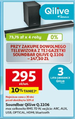 Soundbar q.1106 Qilive promocja