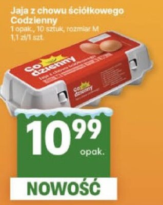 Jaja z chowu ściółkowego Codzienny promocja w Delikatesy Centrum