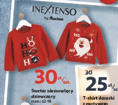 Sweter niemowlęcy 62-98 Auchan inextenso promocja