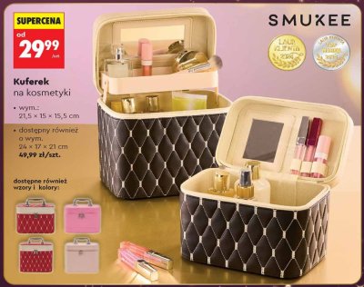 Kuferek na kosmetyki SMUKEE promocja w Biedronka