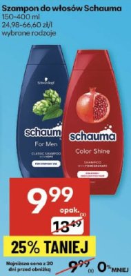 Szampon do włosów Schauma promocja w Delikatesy Centrum