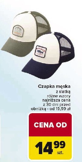 Czapka męska promocja w Carrefour