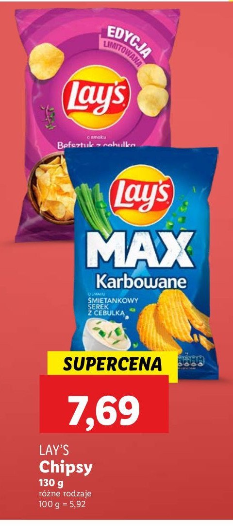 Chipsy befsztyk z cebulką Lay's Frito lay lay's promocja
