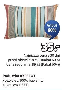 Poduszka RYPEFOT promocja w Jysk
