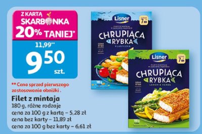 Filet z mintaja Lisner promocja w Auchan