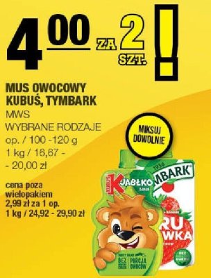 Mus owocowy Kubuś, Tymbark promocja w SPAR