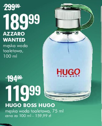 Woda toaletowa Hugo boss hugo men Hugo by hugo boss promocje