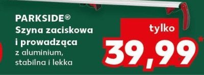 Szyna zaciskowa i prowadząca promocja w Kaufland