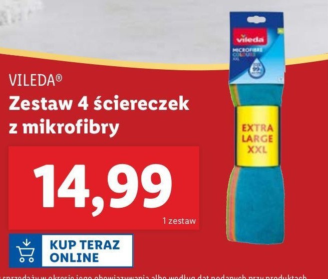 Ściereczki extra large Vileda promocja