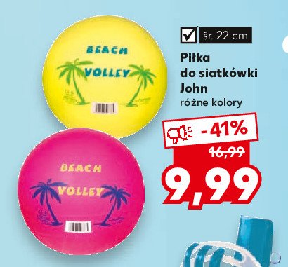 Piłka do siatkówki plażowej john 22 cm promocje