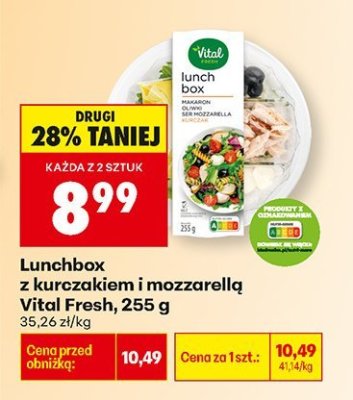 Lunchbox z kurczakiem i mozzarellą 255 g promocja w Biedronka