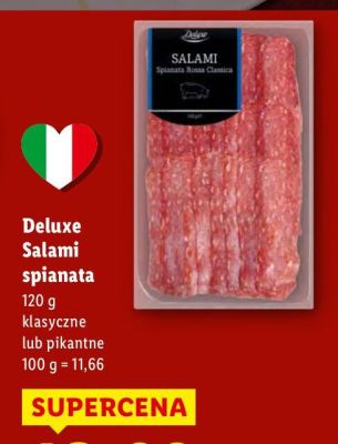Salami spianata Deluxe promocja w Lidl
