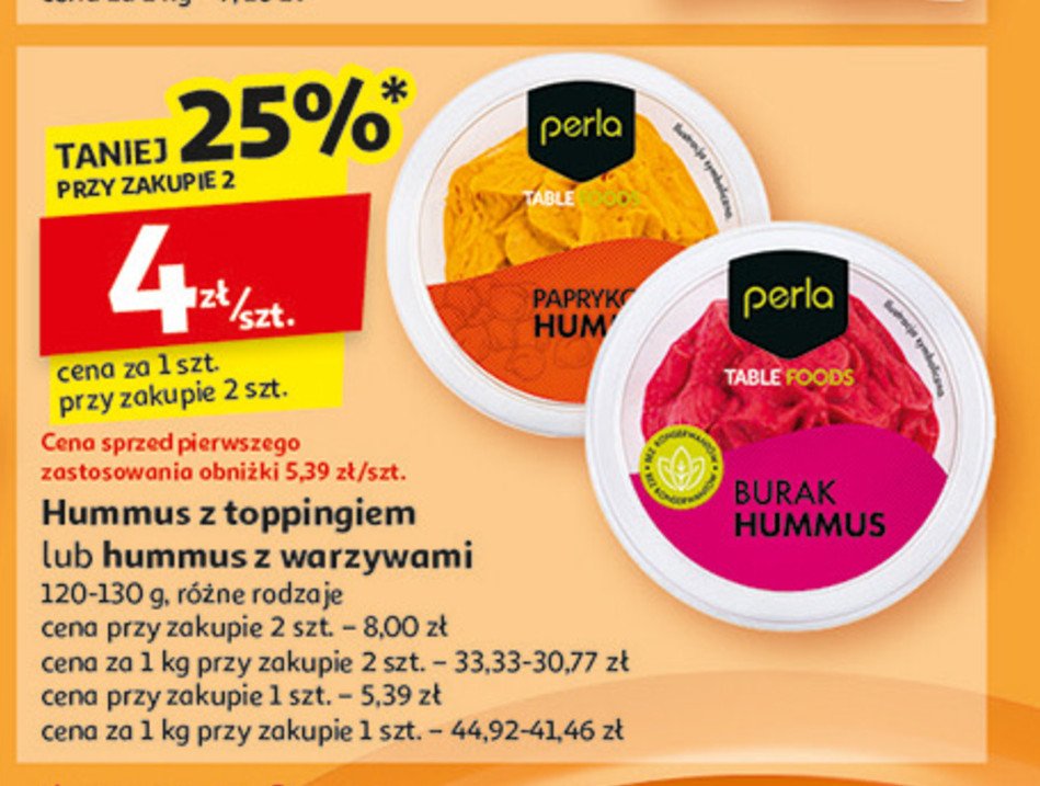 Hummus paprykowy Perla promocja