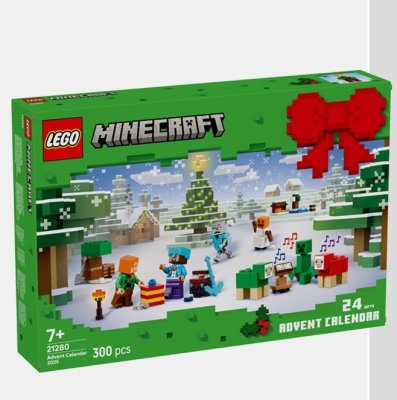 Kalendarz adwentowy LEGO Minecraft, 300 elementów, 7+, 21280 promocja w Rossmann