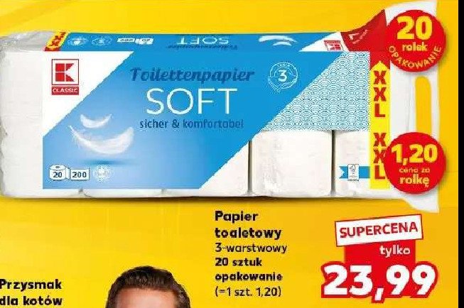 Papier toaletowy soft K-classic promocja
