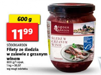 Śledź w grzanym winie Sodergarden promocja