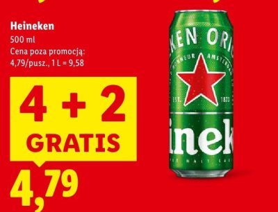 Piwo Heineken promocja w Lidl