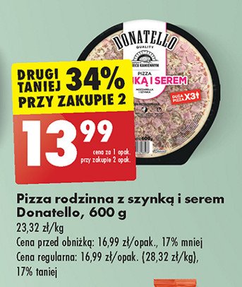 Pizza rodzinna Donatello pizza promocja