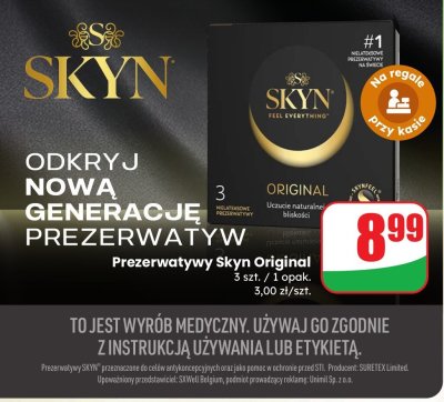 Prezerwatywy Skyn Original promocja w Dino