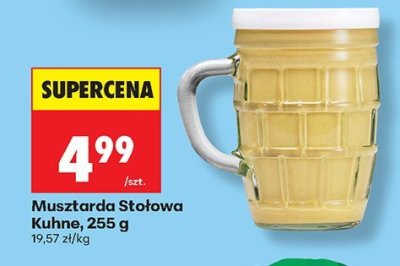 Musztarda Stołowa Kuhne promocja w Biedronka