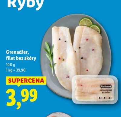 Ryba Grenadier, filet bez skóry promocja w Lidl