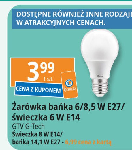 Żarówka led 6w e14 Gtv promocja