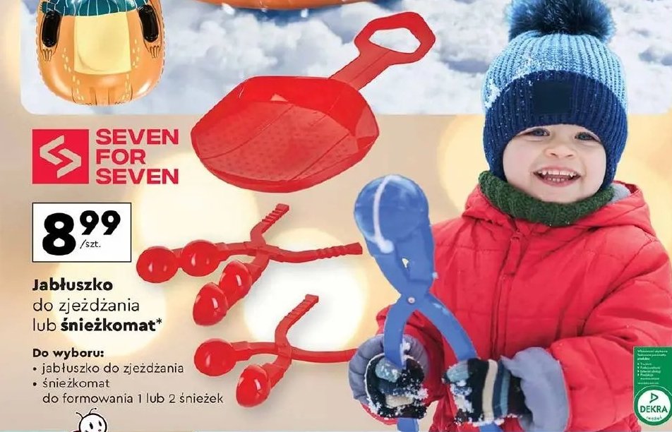 Śnieżkomat kule Seven for 7 promocja w Biedronka