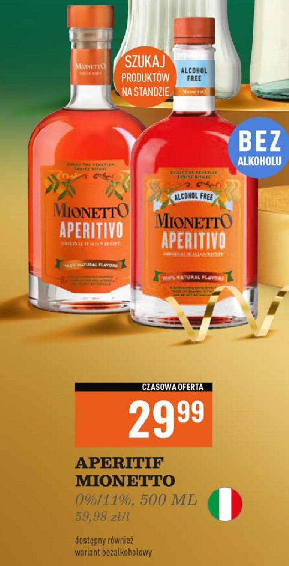 Vermouth Mionetto aperitivo promocja