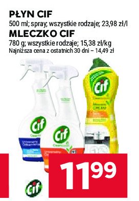 Spray odtłuszczacz Cif cleanboost promocja