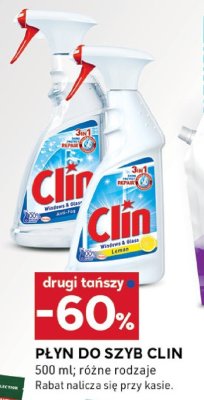 Płyn do szyb Clin różne rodzaje promocja w Stokrotka