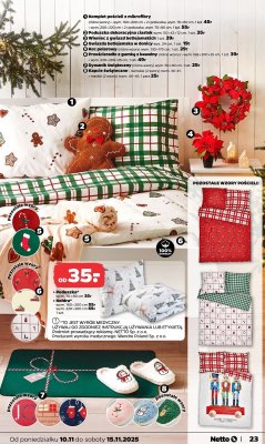 Komplet pościeli z mikrofibry 200 x 220 cm (różne wzory) promocja w Netto