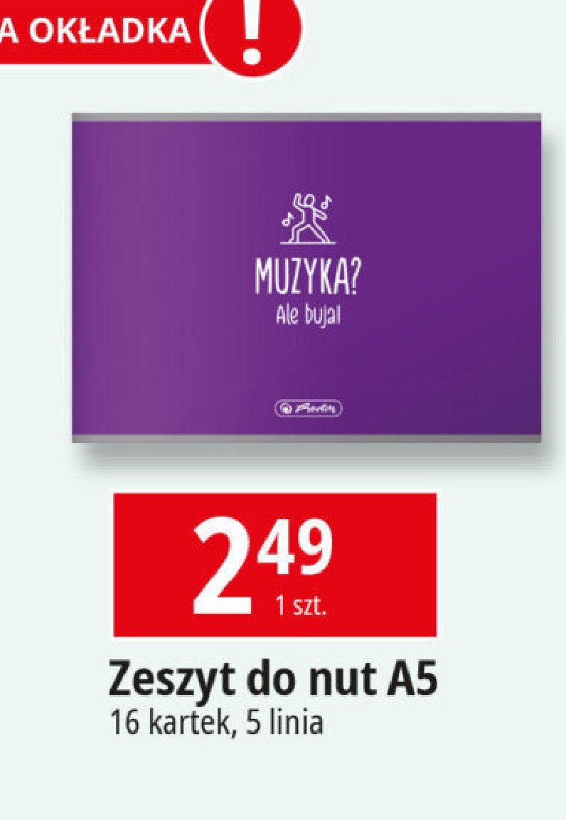 Zeszyt do nut a5 Herlitz promocja