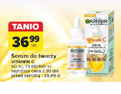 Serum do twarzy z vitaminą c na przebarwienia Garnier skin naturals promocja