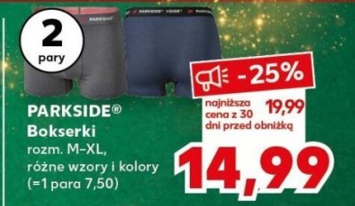 Bokserki rozm. M-XL 2 pary promocja w Kaufland