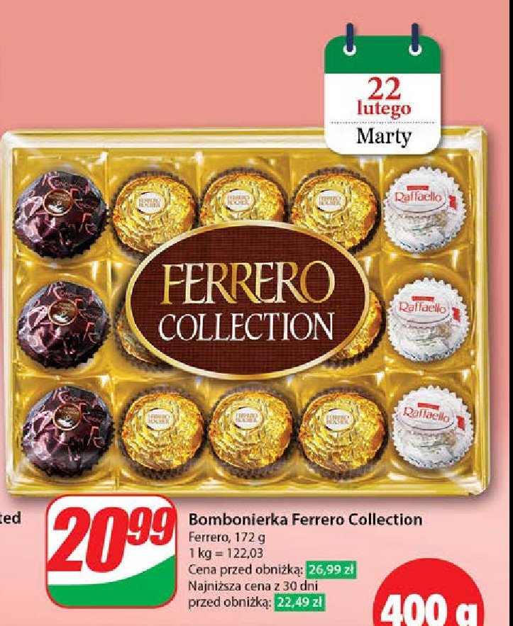 Bombonierka Ferrero collection promocja w Dino