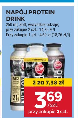 Napój waniliowy Zott protein promocja