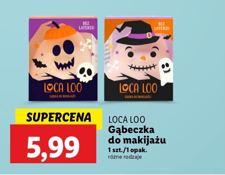 Gąbeczka do makijażu halloween LOCA LOO promocja w Lidl