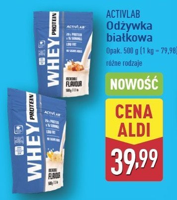 Odżywka białkowa o smaku bananowym Activlab promocja w Aldi