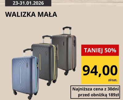 Walizka mała 20" 57x35x23 cm promocja w Supeco