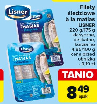 Filety śledziowe delikatne a'la matias Lisner promocja