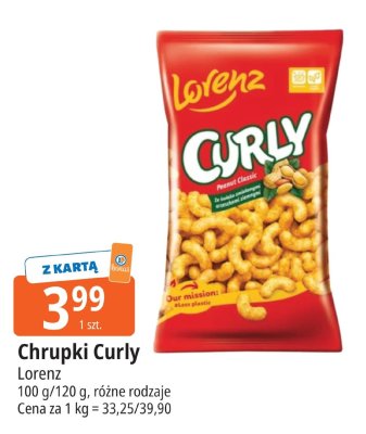Chrupki Curly Lorenz promocja w Leclerc