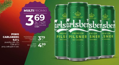 Piwo Carlsberg 0,5 L promocja w Duży Ben
